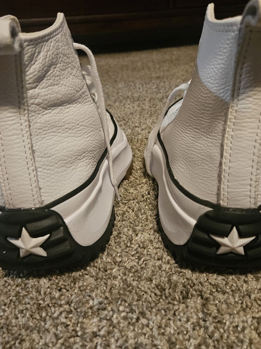 Converse Chuck Taylor All Star Platform Leather High Top - White - Picture 3 of 4
